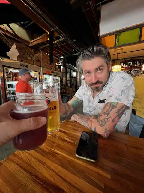 Mike around Greenpoint